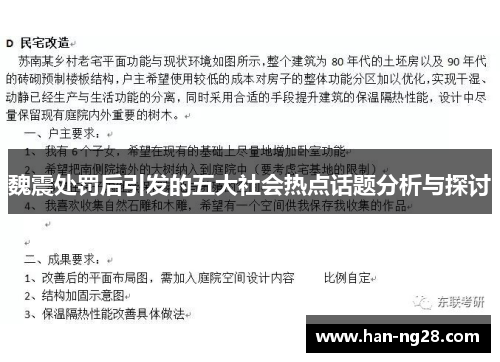 魏震处罚后引发的五大社会热点话题分析与探讨