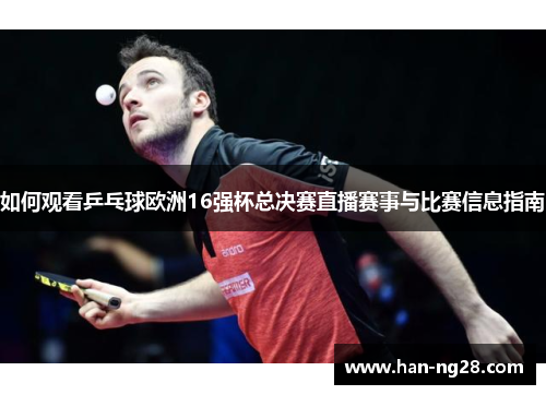 如何观看乒乓球欧洲16强杯总决赛直播赛事与比赛信息指南